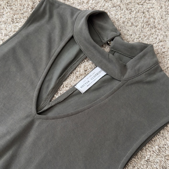 Nectar Clothing women’s green blouse tank shirt top size Small - Picture 4 of 7